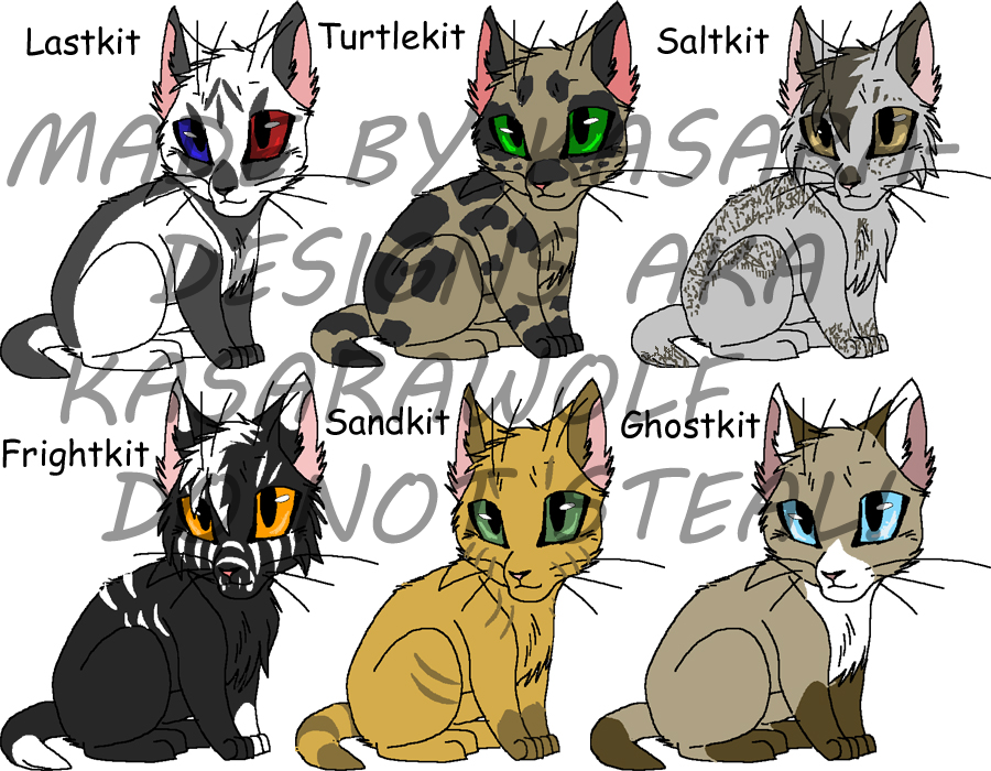 Here are some warrior cat designs I made last year! : r/WarriorCats