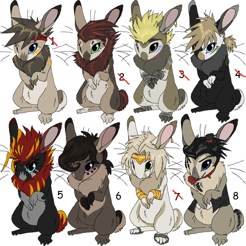 Maned Rabbit Adoptables 1 GONE