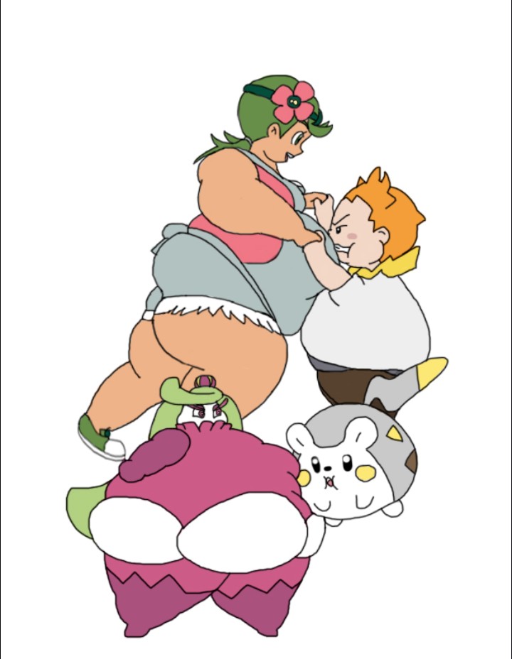 Pokemon Sumo Deviantart Mallow and Sophocles' Alola Sumo Evening. by Ninjabrand94 on DeviantArt
