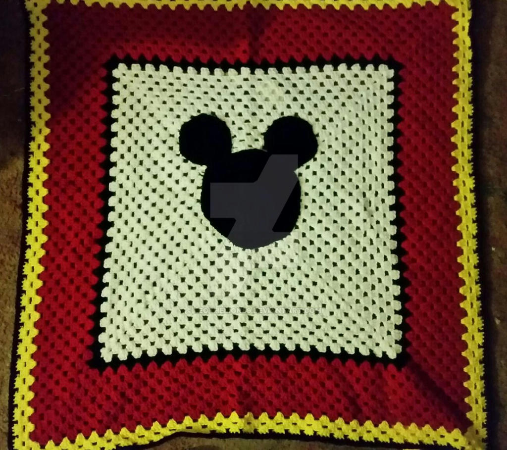 Mickey Mouse Crochet Baby Blanket by leothelion89 on DeviantArt