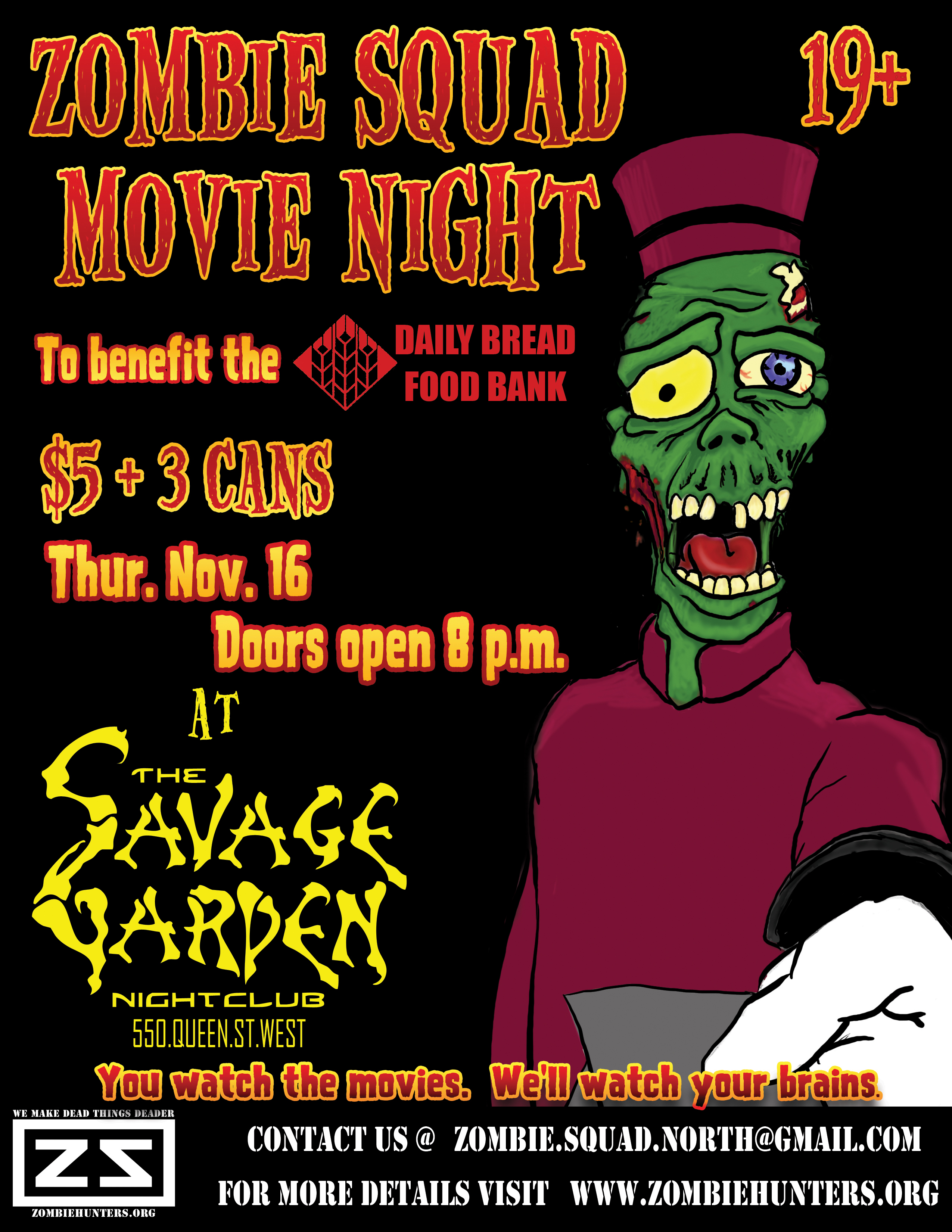 Zombie Squad Movie Night