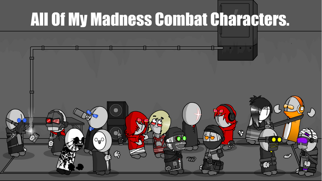Madness combat 1. Эволюция Хэнка Маднесс комбат. Маднесс комбат персонажи. Персонажи из Madness Combat. Madness Combat женские персонажи.
