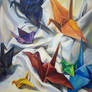 Paper Crane Still Life