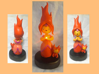 Flame Princess Light-Up Sculpt by CadmiumCrab