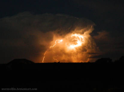 Orange lightning