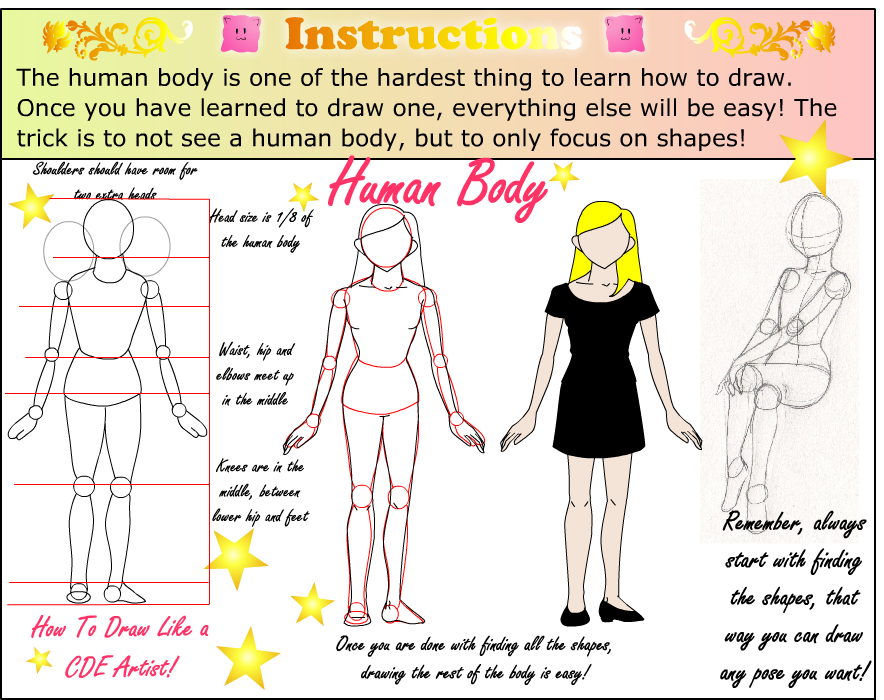 How to draw human body Basic