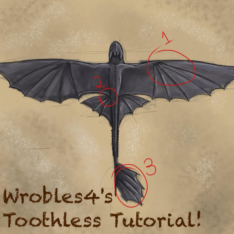 Toothless Tutorial by wrobles4 on DeviantArt