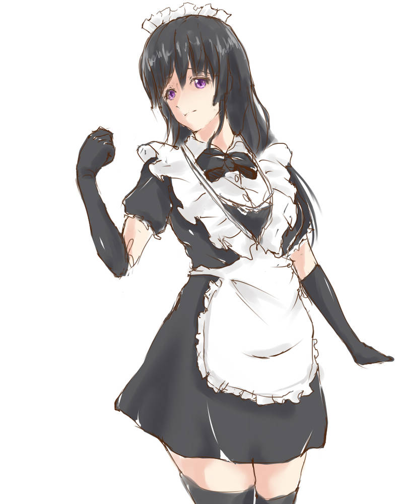 Maid Sketch by JoeyTheAsian on DeviantArt