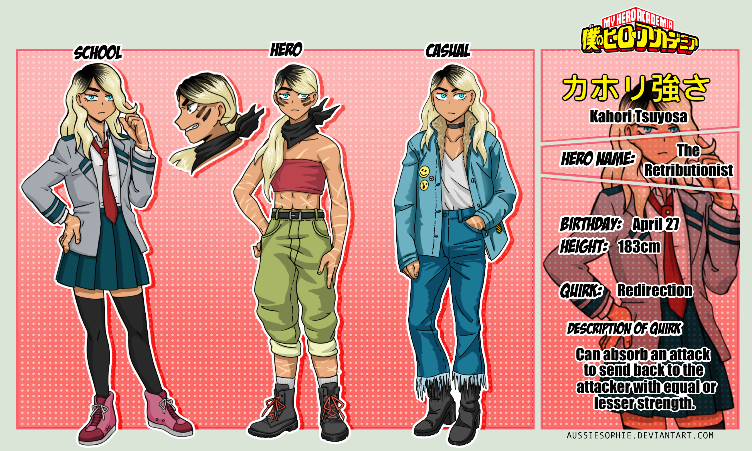 BNHA OC - Kahori Tsuyosa by AussieSophie
