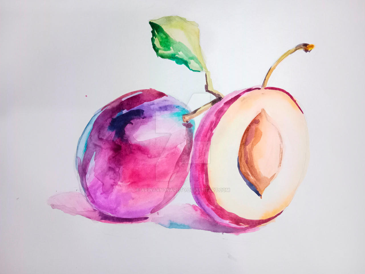 (SOLD) Practice #3 (Plums)