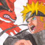 Naruto and Kurama (Manga, Naruto)