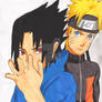 Teen Naruto and little Sasuke (Naruto)