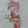 Amy in a red dress (Commission)