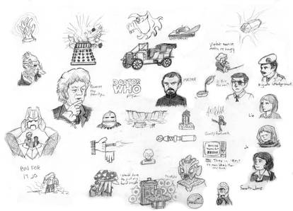 Doctor Who doodles - The Third Doctor