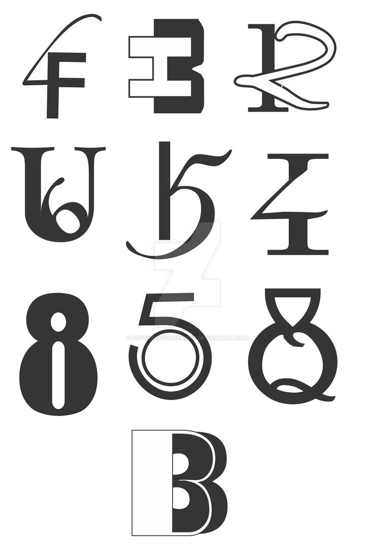 Combining Numbers and Letters by OffTheKeyOfReason on DeviantArt