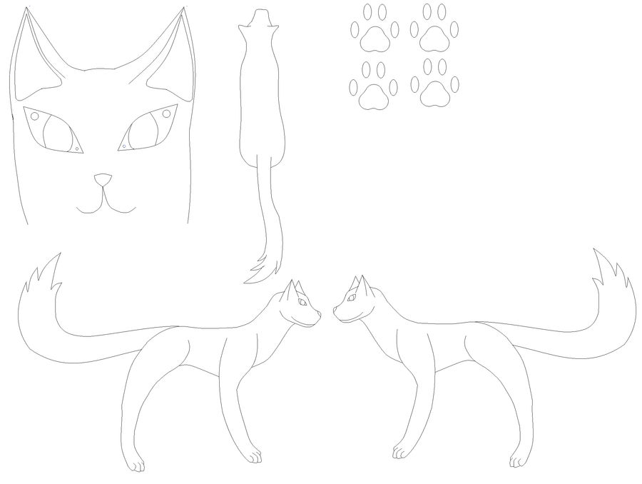 Line Out Ref ref sheet line art 1 free to use by MoonStarWarrior on DeviantArt