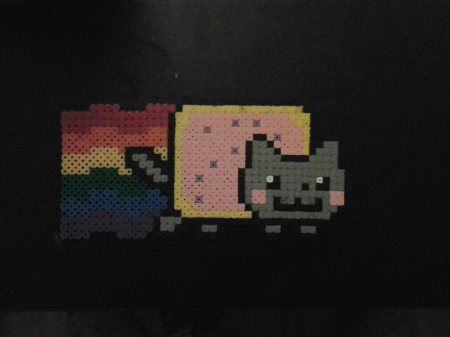 Nyan Cat perler bead by Tasmatina on DeviantArt