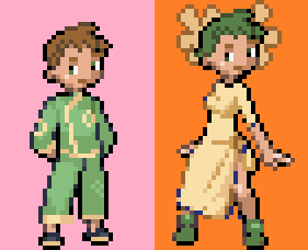 Ji (Laura) the Shroomish (Gijinka Sprite)