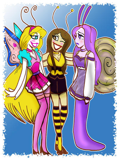 Anthro Bug Girls by TRALLT on DeviantArt