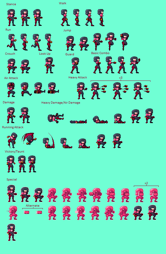 [Steven Universe] Garnet Spritesheet