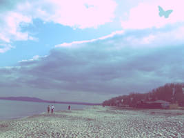 Sea, sky and sand... in blue