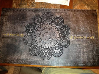 Magic the Gathering Leather Playmat by deadlanceSteamworks