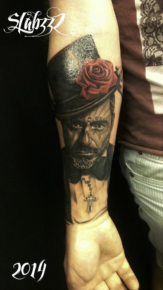 Day of the dead man tattoo