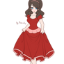 Red Dress Touko By Porniky