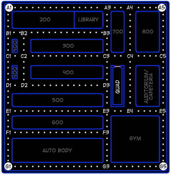 Pacman High School Map