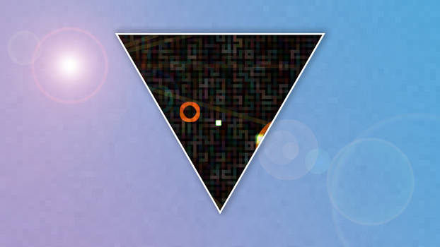 HD 1920x1080 Pixelated Gradient Triangle Wallpaper