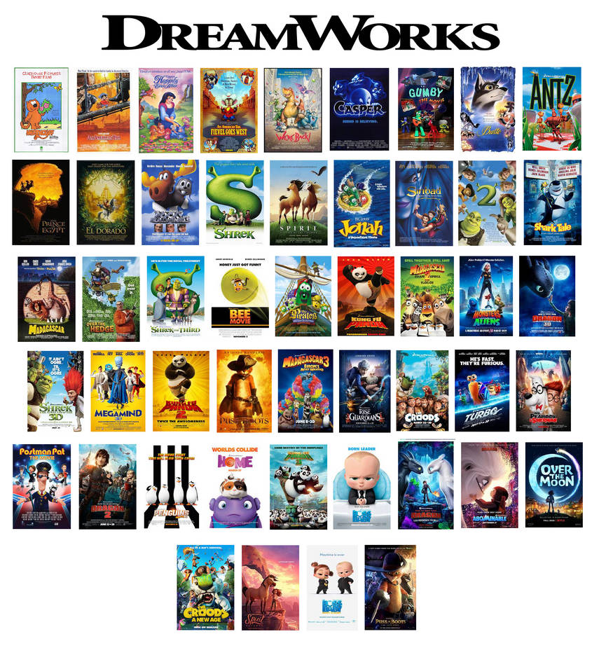 List of DreamWorks theatrical animated movies AU by samthedvdguy on