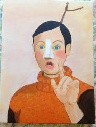 Pinocchio The Real Boy (Acrylic Painting)