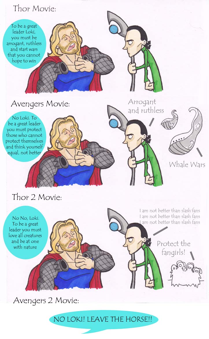 Thor and Loki - Great Leadership by puking-mama on DeviantArt Thor and Loki - Great Leadership by puking-mama on DeviantArt