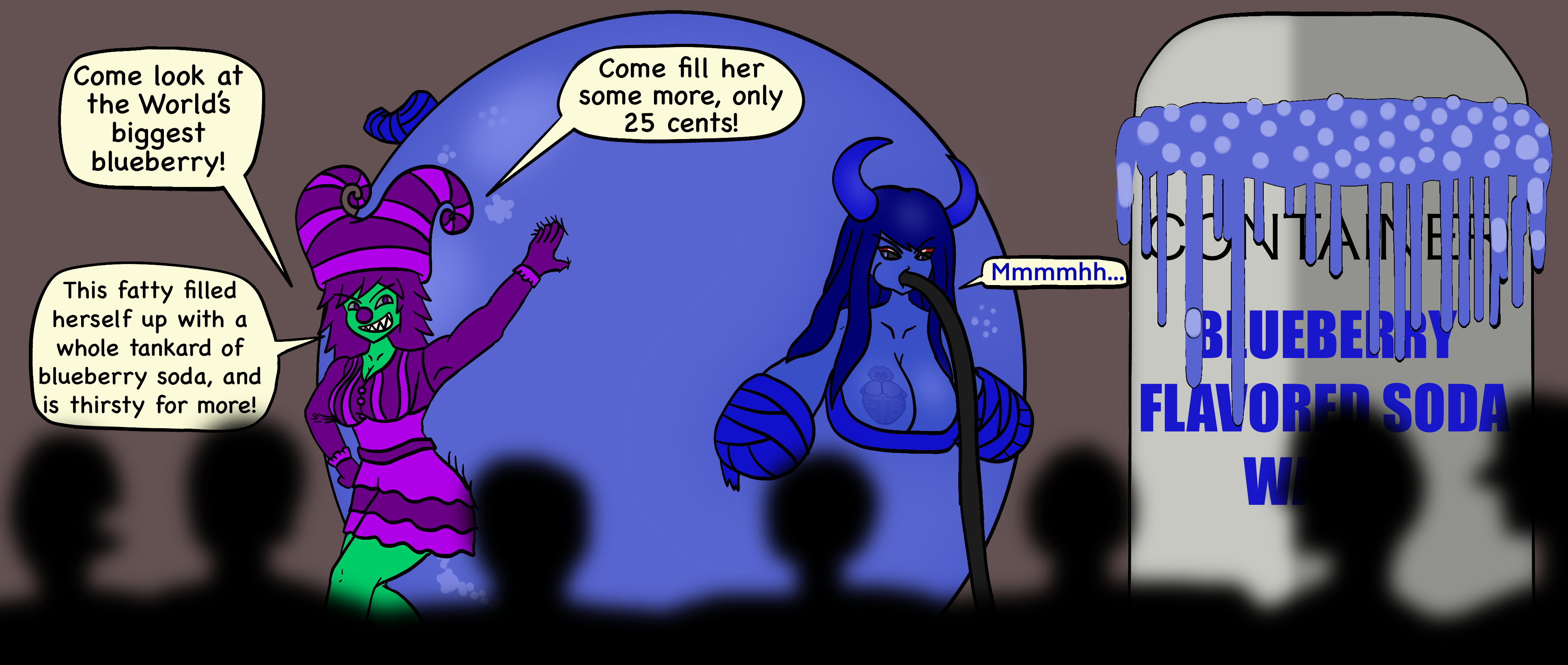 Blueberry Inflation Sibling Rivalry Burberry: Blueberry inflation by EliwoodTheBlack on DeviantArt