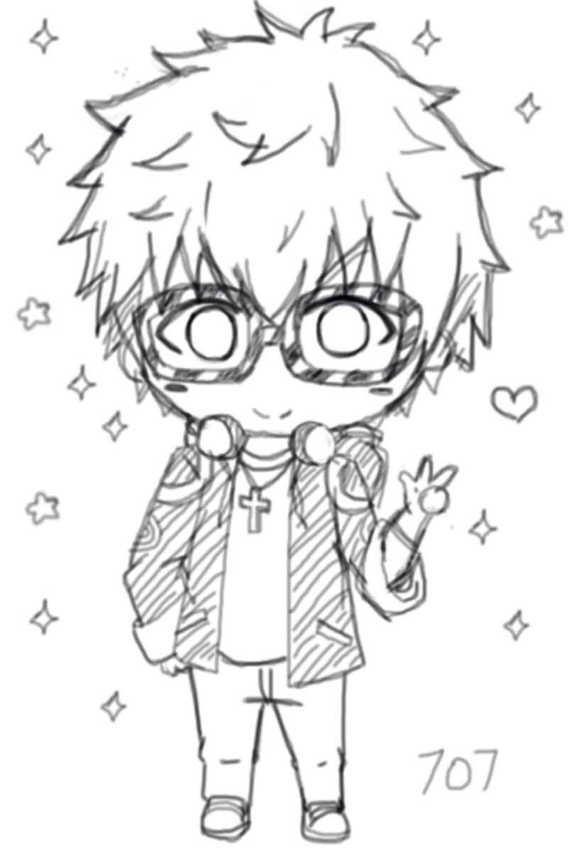 Chibi 707 [Mystic Messenger]