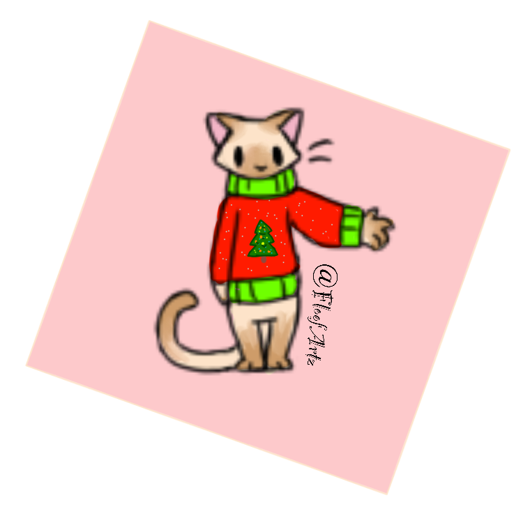 Ugly Sweater Cato 17 days till Christmas by FloofWooof on