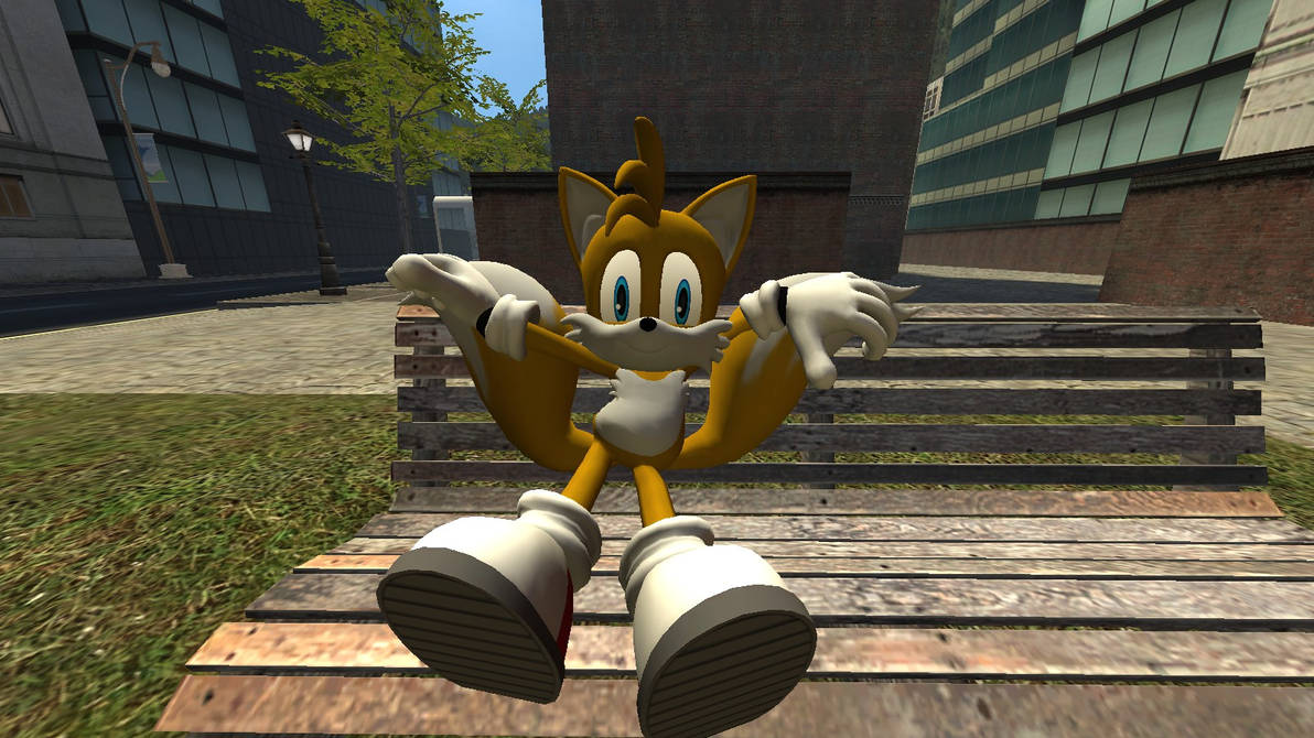 Bench Tails but 3D by kill-soni on DeviantArt