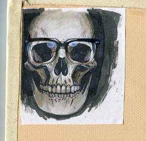 skull avatar painting