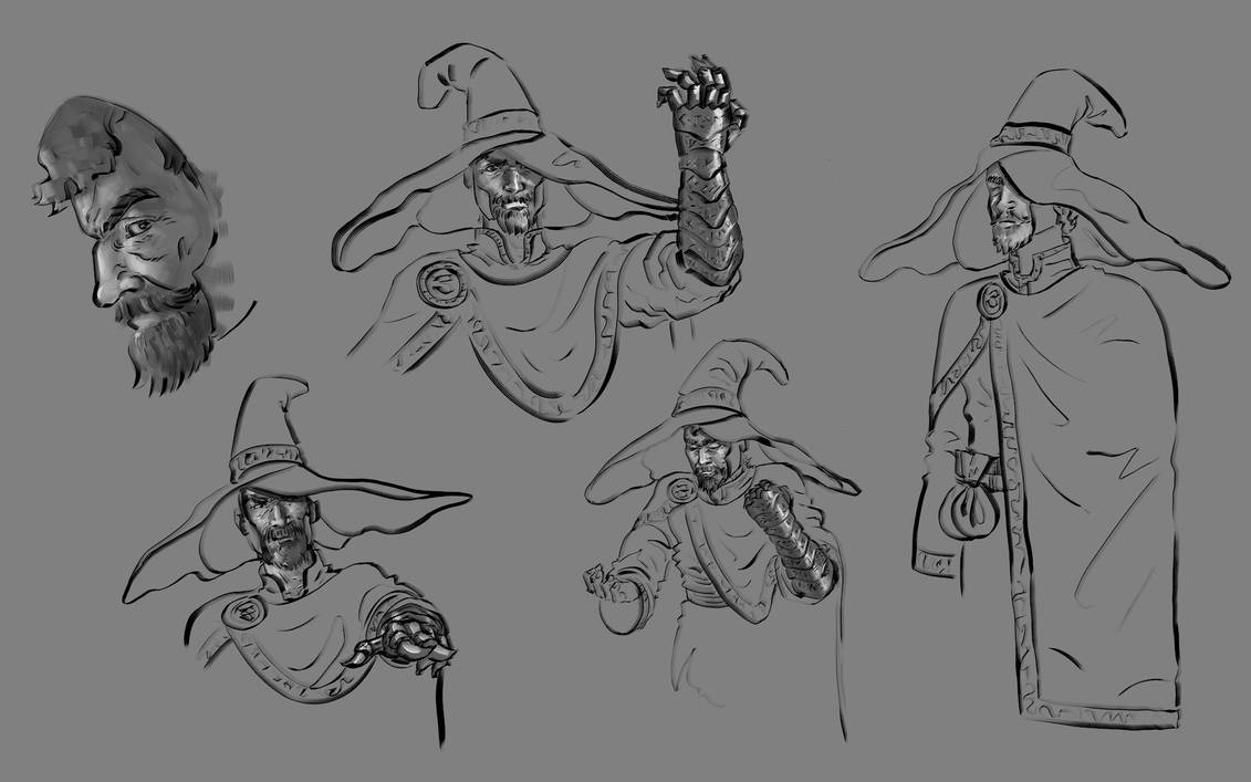 Dark Gauntlet Wizard Expressions by SteffenGN on DeviantArt