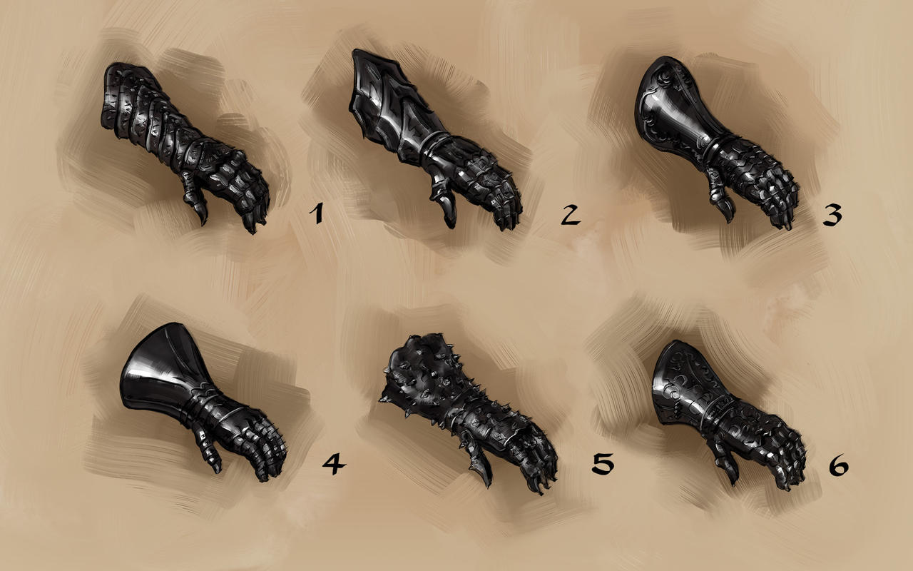 Dark Gauntlet Sketches by SteffenGN on DeviantArt