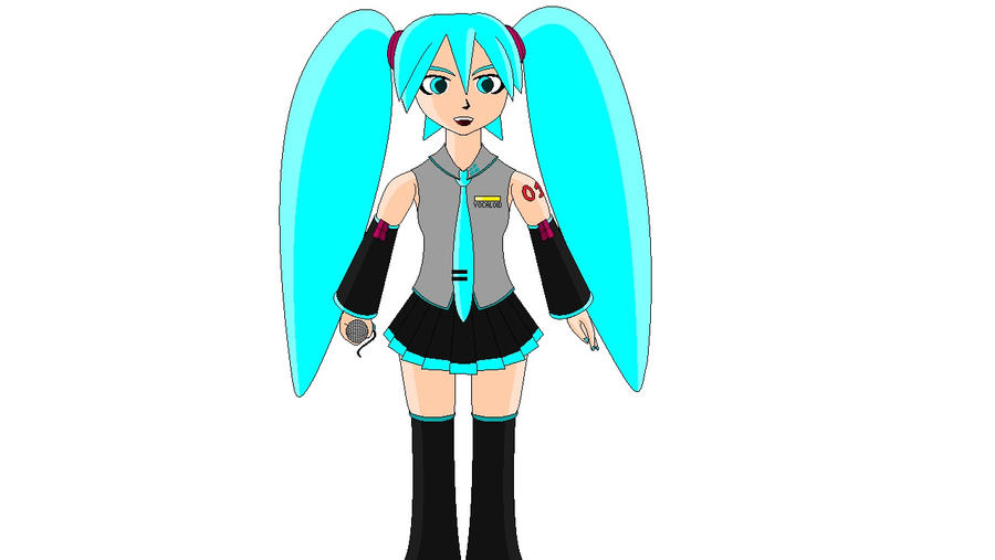 Miku Line Art by Metragoon on DeviantArt