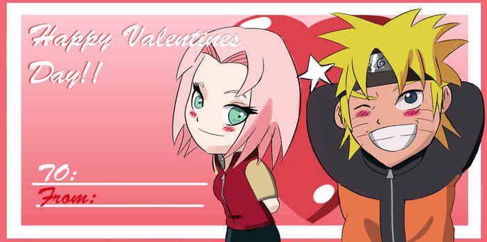 Narusaku Valentines Card