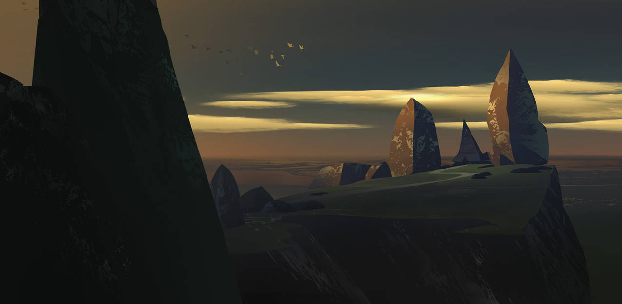 House between rocks by artozi on DeviantArt
