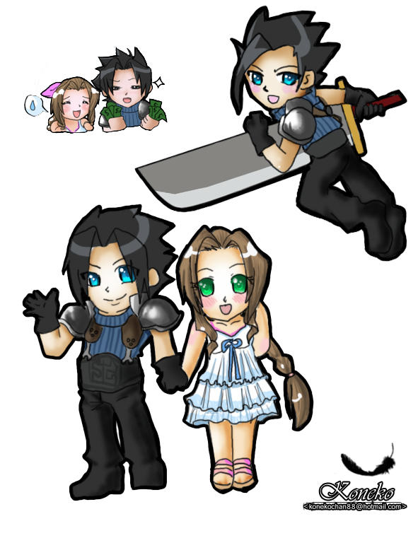 Chibi dump- Crisis Core by Konekochama on DeviantArt