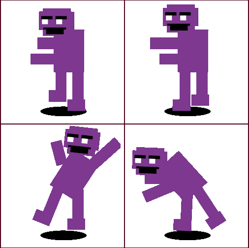 Fnaf Purple Guy Sprite,The Purple Guy Fnaf Purple Man Sprite Png Imag...