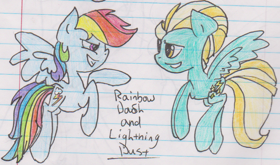 Rainbow Dash and Lightning Dust