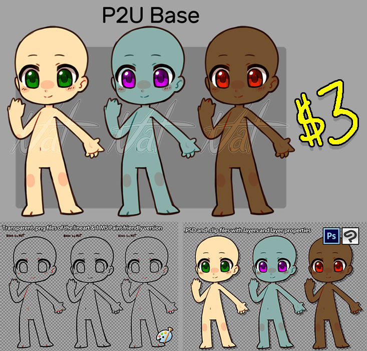 Chibi Base Kick Chibi Base by Nathaniel-Ahryss on DeviantArt