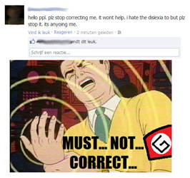 Grammar Nazi problems.