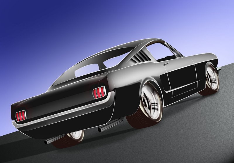 Muscle Car Rendering muscle car render by miguelfjr on DeviantArt
