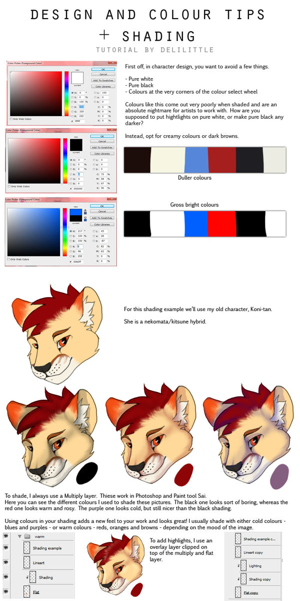 Shading And Colour Tutorial By Delilittle On Deviantart Shading And Colour Tutorial By Delilittle On Deviantart